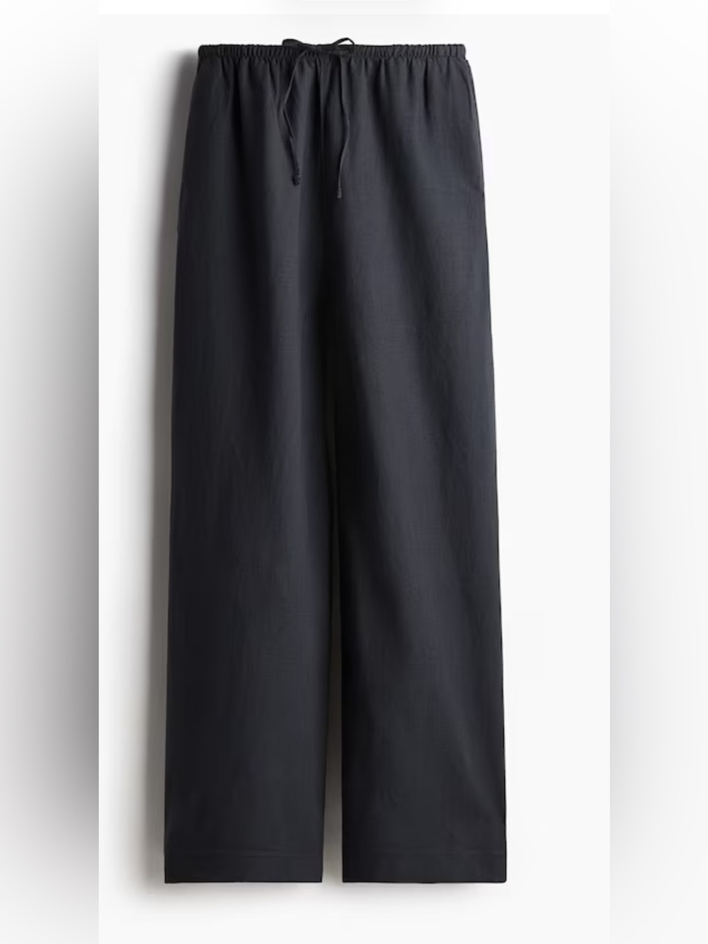 Linen blend wide leg pants